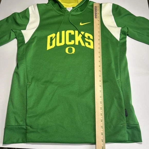 Nike Oregon Ducks Logo Hoodie Mens Large Football Therma-Fit Sweatshirt Pullover - Picture 6 of 10